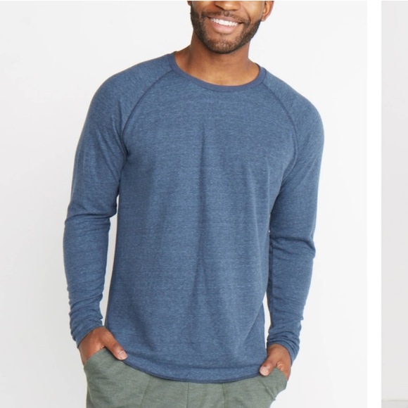 Marine Layer Other - Marine Layer Double Knit Baseball Raglan Blue Large